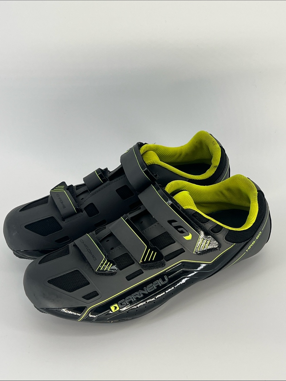 Louis Garneau Chrome Women’s Cycling Shoe (HRS-80 model) in black and yellow
